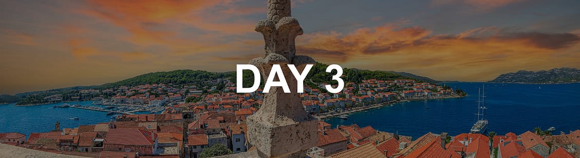 Town of Korcula in Croatia