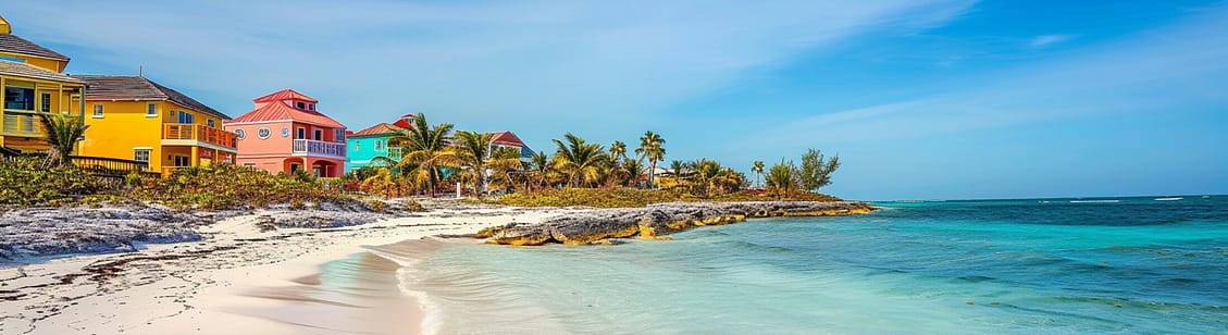Beach on Ocean Cay Bahamas Island