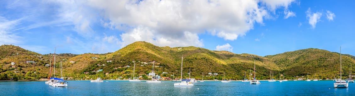 Harbor in British Virgin Islands