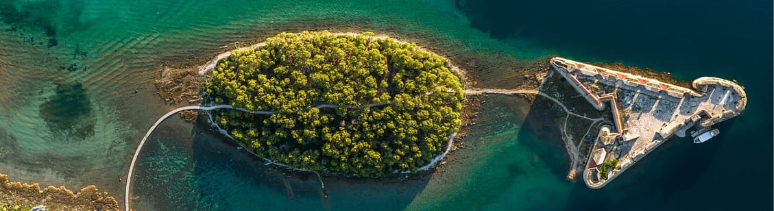 St. Nicholas Fortress and an island
