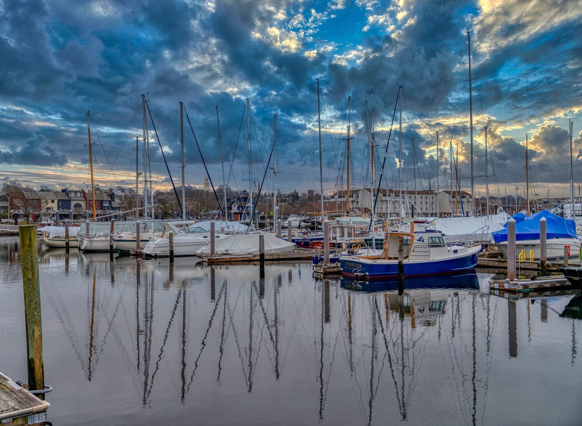 View of the Newport Harbor