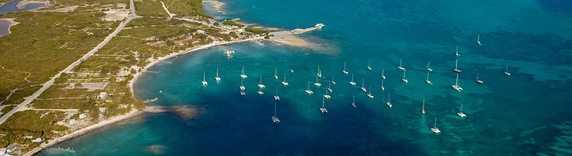 Saliboats off Anegada Island British Virgin Islands 