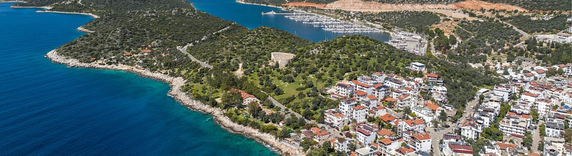 Kaş Harbor in Antalya, Turkey