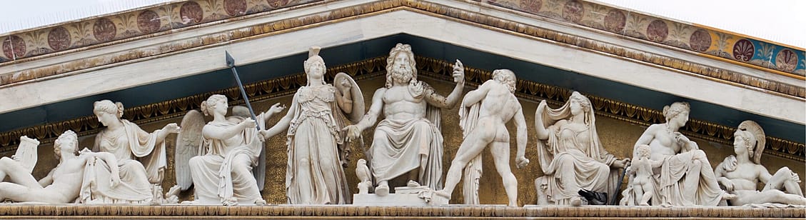 Zeus, Athena and other ancient Greek gods and deities