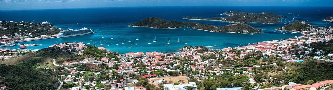 Seascape of US Virgin Islands