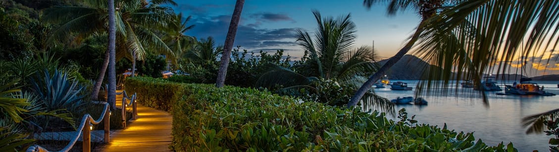 Cooper Island at dusk