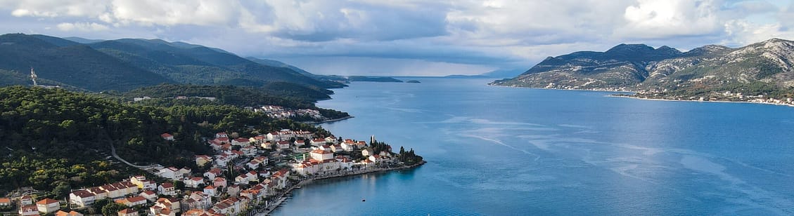 town of Korcula in Croatia