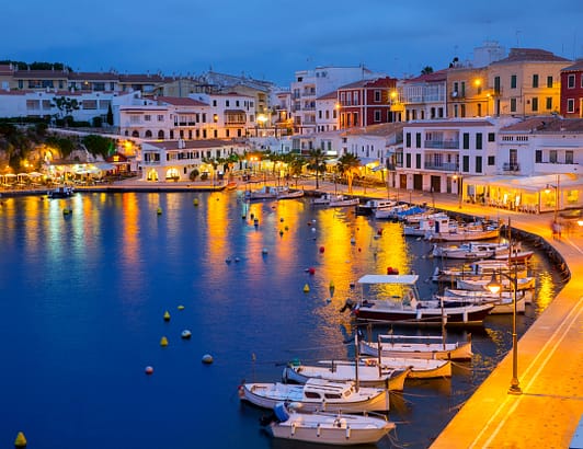 Spain, Palma Harbor with yachts